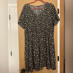 SHEIN black floral dress - 3x